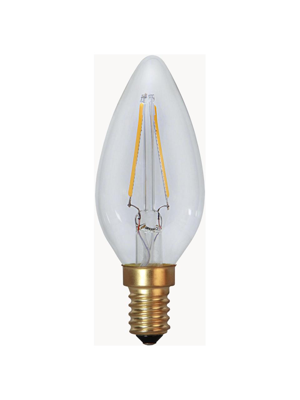 Lampadina E14, 120lm, bianco caldo, 6 pz, Lampadina: vetro, Base lampadina: alluminio, Trasparente, Ø 4 x Alt. 10 cm