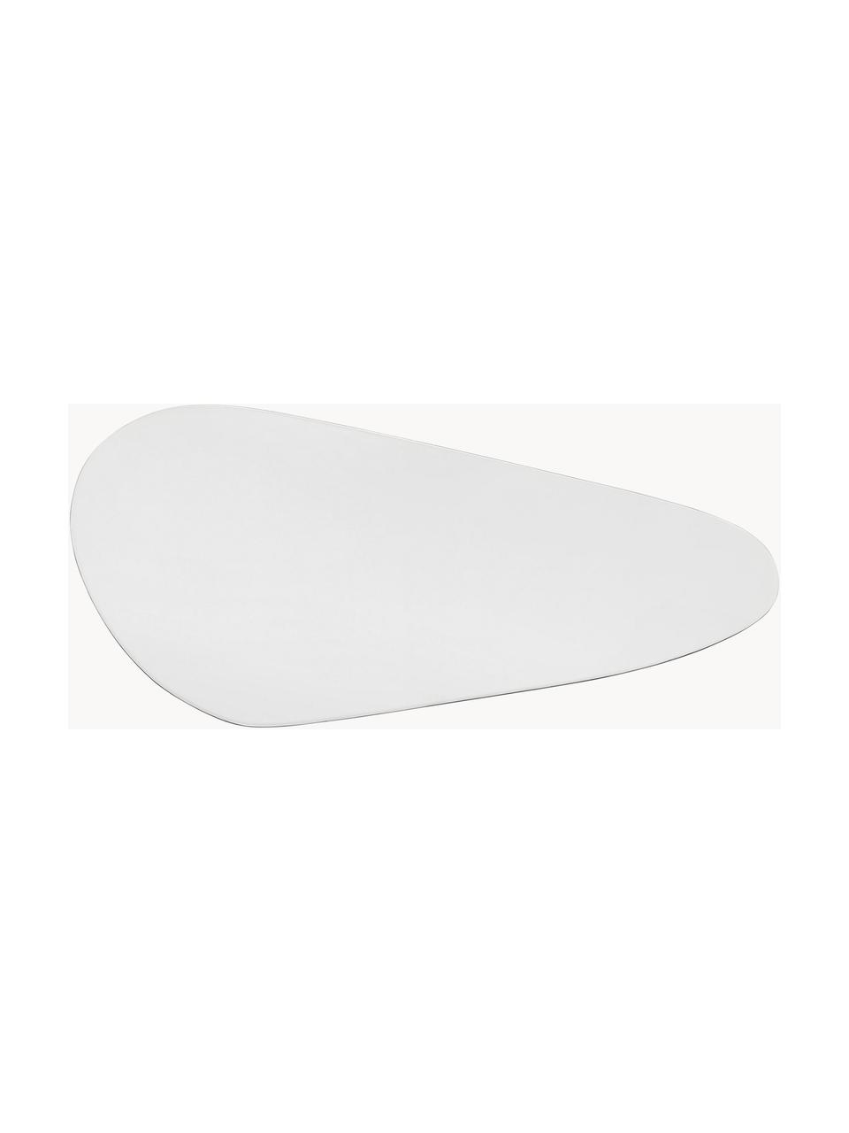 Bezrámové nástěnné zrcadlo v organickém tvaru Dripp, Stříbrná, Š 55 cm, V 120 cm