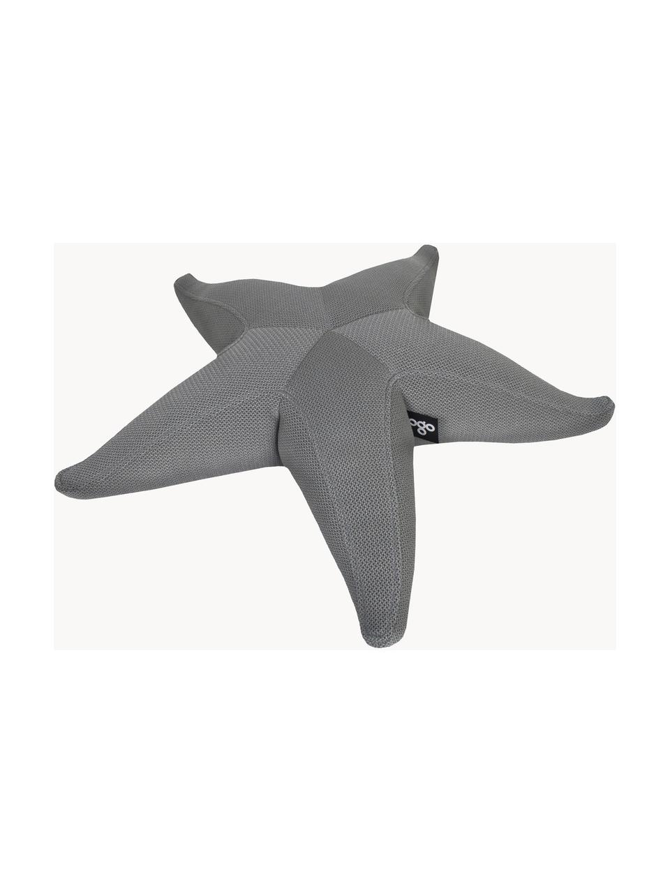 Ręcznie wykonany zewnętrzny worek do siedzenia Starfish, Tapicerka: 70% PAN + 30% PES, wodood, Ciemny szary, S 83 x L 83 cm