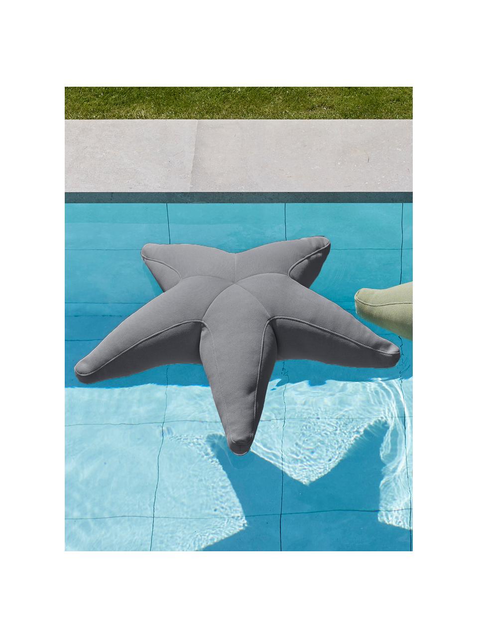 Kleiner Outdoor-Sitzsack Starfish, handgefertigt, Bezug: 70 % PAN + 30 % PES, wass, Dunkelgrau, B 83 x L 83 cm