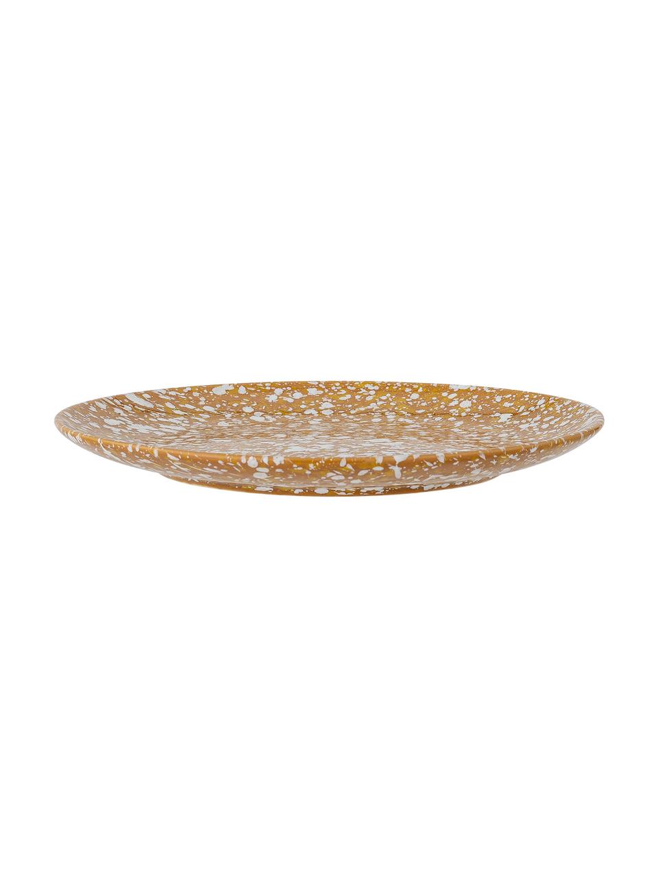 Raňajkový tanier s efektnou glazúrou Carmel, 2 ks, Kamenina, Hnedá, béžová, Ø 21 cm