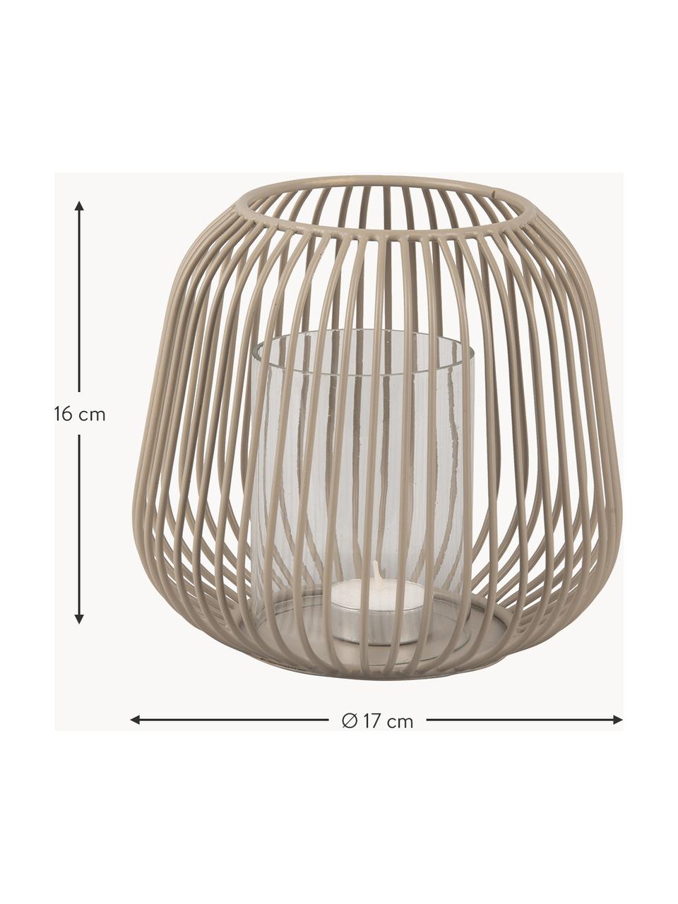Latarenka Illuminate, Beżowy, Ø 17 x W 16 cm