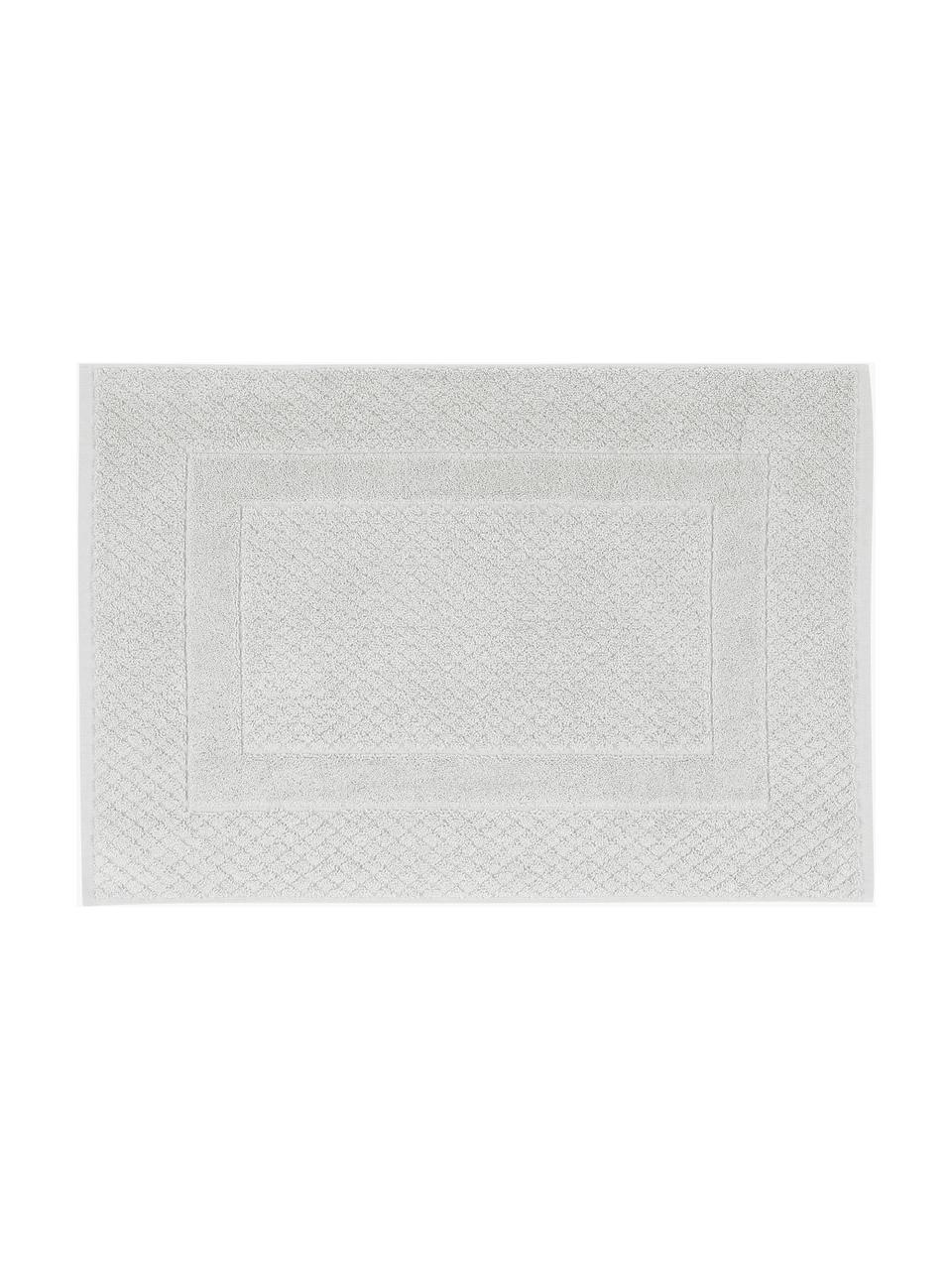 Alfombrilla de baño texturizada Katharina, Gris claro, An 50 x L 70 cm