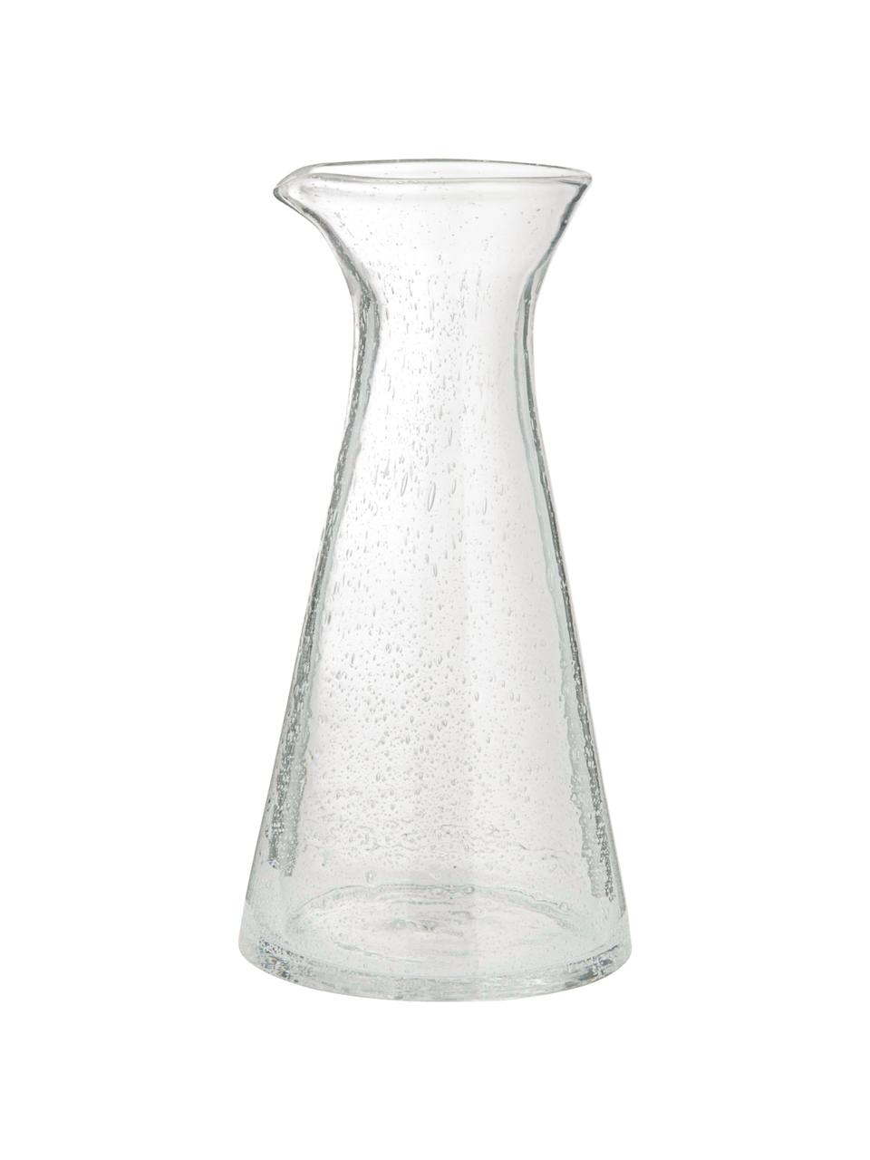 Mondgeblazen karaf Bubble met luchtbellen, 800 ml, Mondgeblazen glas, Transparant met luchtinsluitsels, H 25 cm, 800 ml