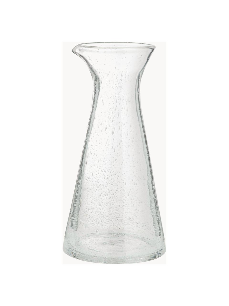 Caraffa in vetro soffiato con bollicine Bubble, 800 ml, Vetro soffiato, Trasparente, 800 ml