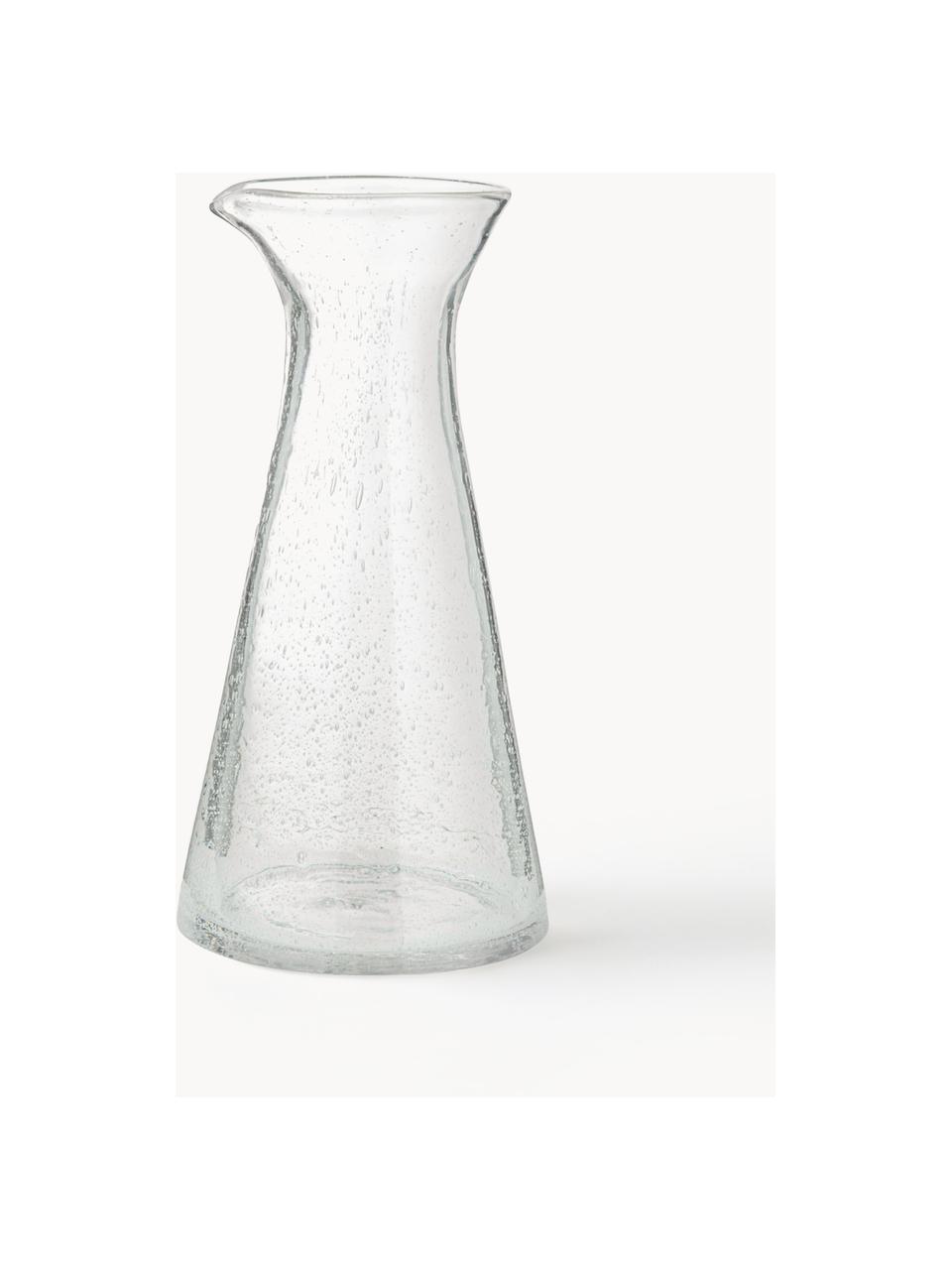 Caraffa in vetro soffiato con bollicine Bubble, 800 ml, Vetro soffiato, Trasparente, 800 ml