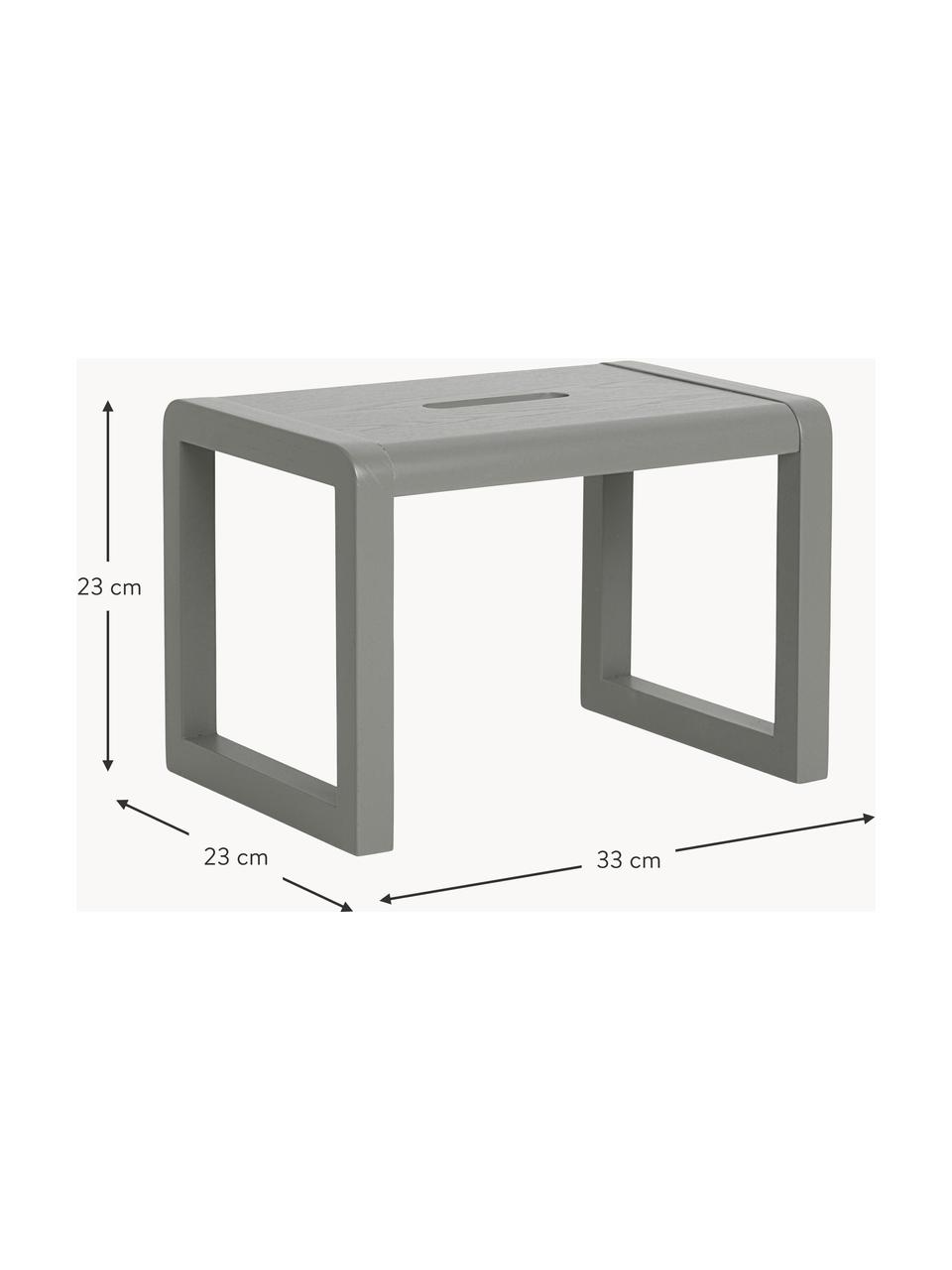 Holz-Kinderhocker Little Architect, Eschenholz, Eschenholzfurnier, Mitteldichte Holzfaserplatte (MDF)

Dieses Produkt wird aus nachhaltig gewonnenem, FSC®-zertifiziertem Holz gefertigt., Grau, B 33 x H 23 cm