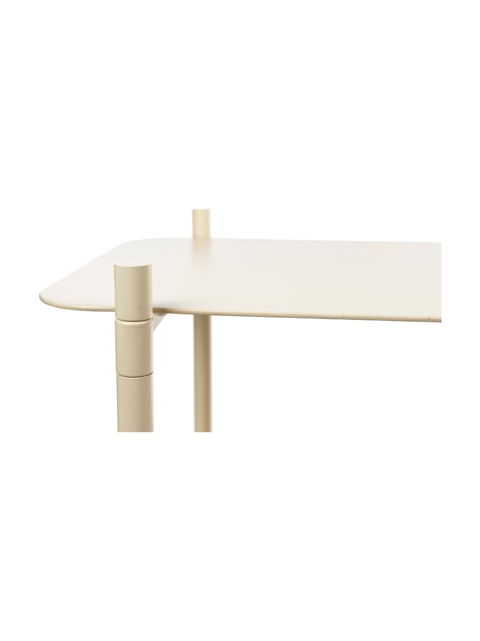 Metall-Konsole River, Metall, beschichtet, Beige, B 100 x H 62 cm