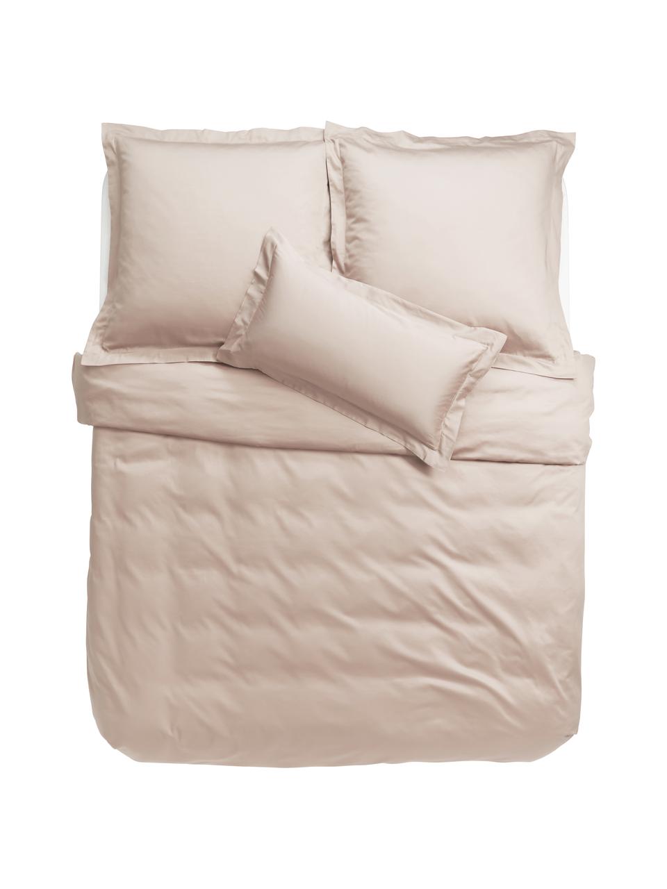 Funda nórdica de satén Premium, Rosa, Cama 150/160 cm (240 x 220 cm)