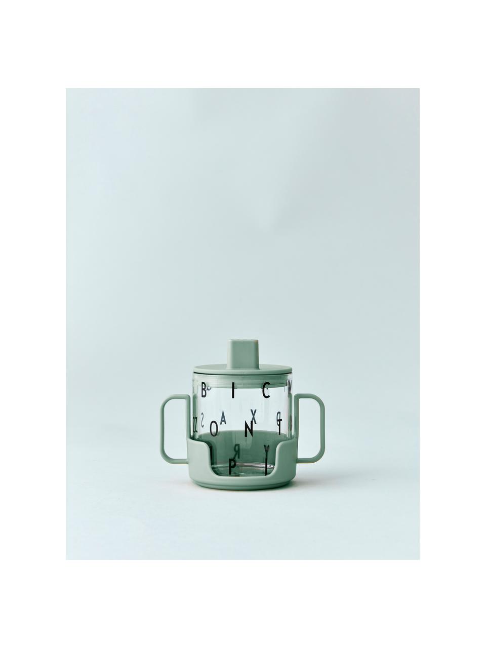 Vaso de transición con asas Grow With Your Cup, Libre de tritan y BPA, Verde, Ø 7 x Al 8 cm