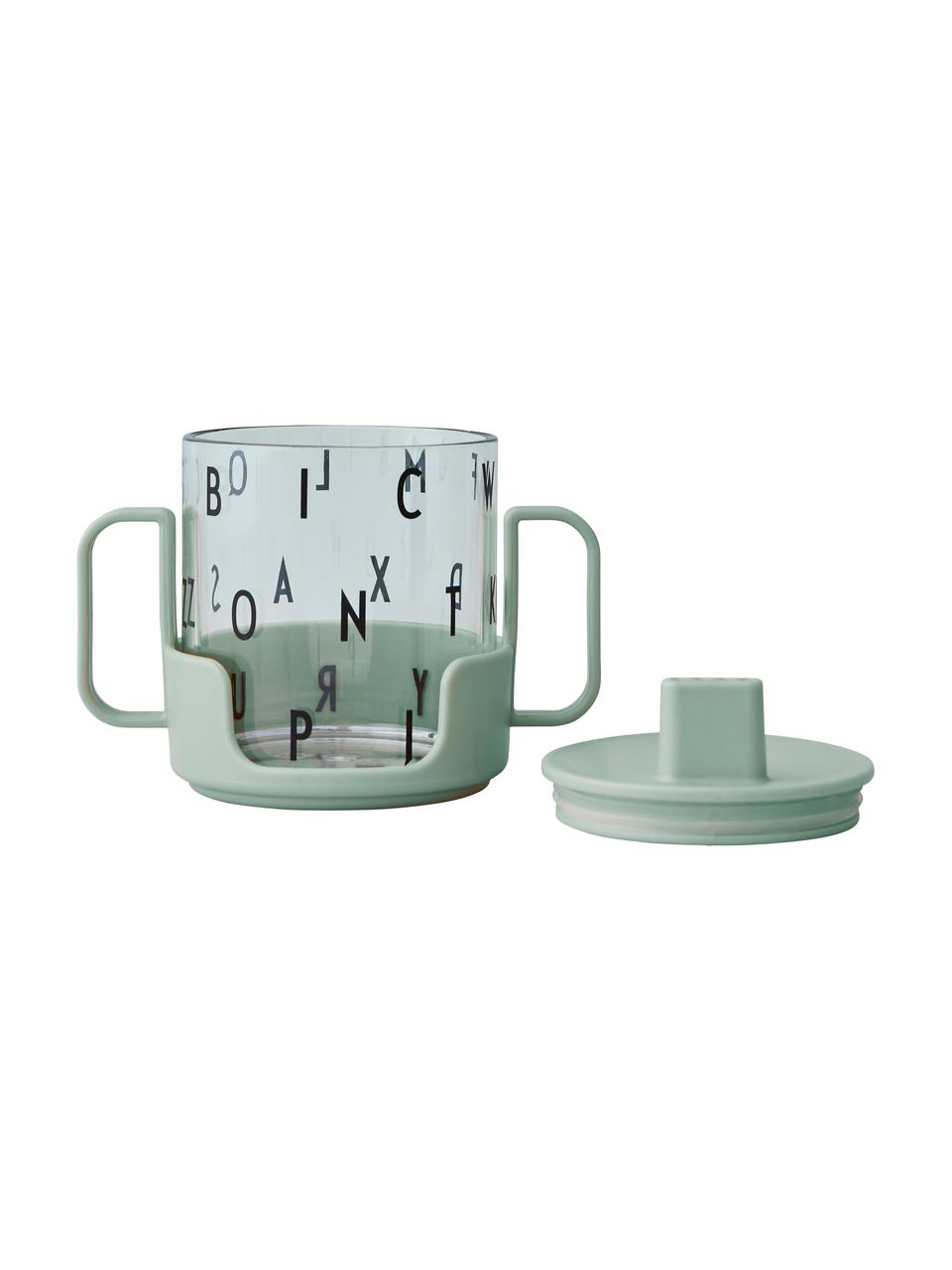 Kinderbeker Grow With Your Cup met houder, Tritan (kunststof), BPA-vrij, Groen, Ø 7 x H 8 cm