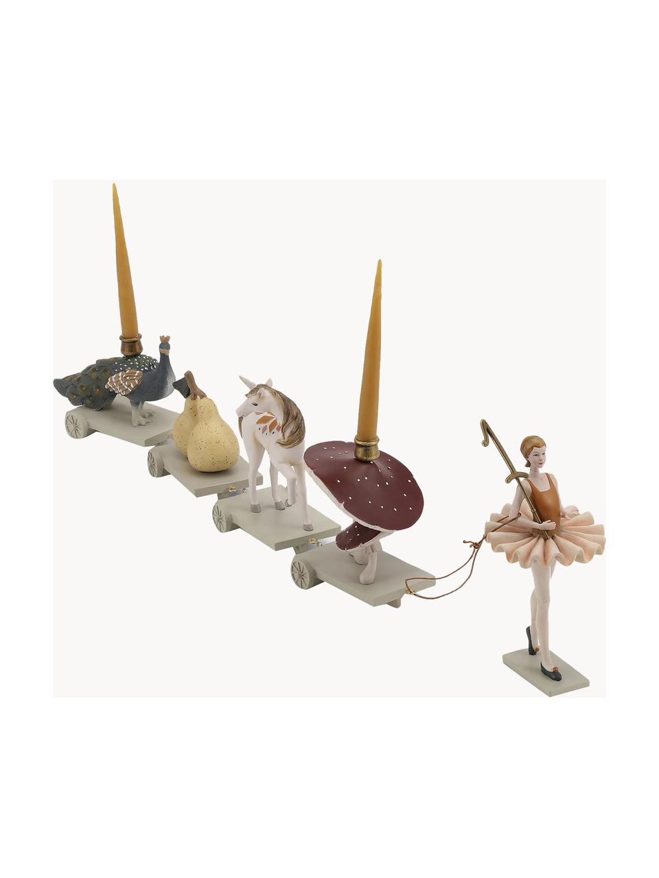 Ručne vyrobený ozdobný narodeninový vláčik Ballerina, Umelá hmota, Viacfarebná, D 69 cm