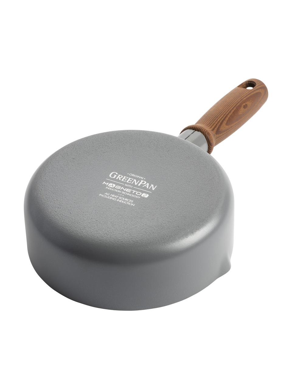 Set da cucina con rivestimento antiaderente Mayflower Pro 5 pz, Grigio scuro, legno di frassino, Set in varie misure