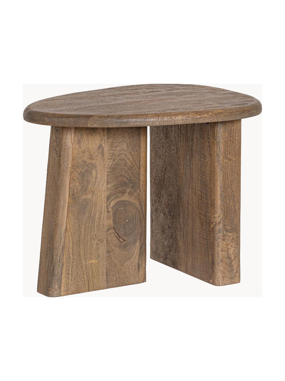 Ovaler Couchtisch Zacatecas aus Mangoholz, Mangoholz, Mangoholz, B 60 x T 45 cm