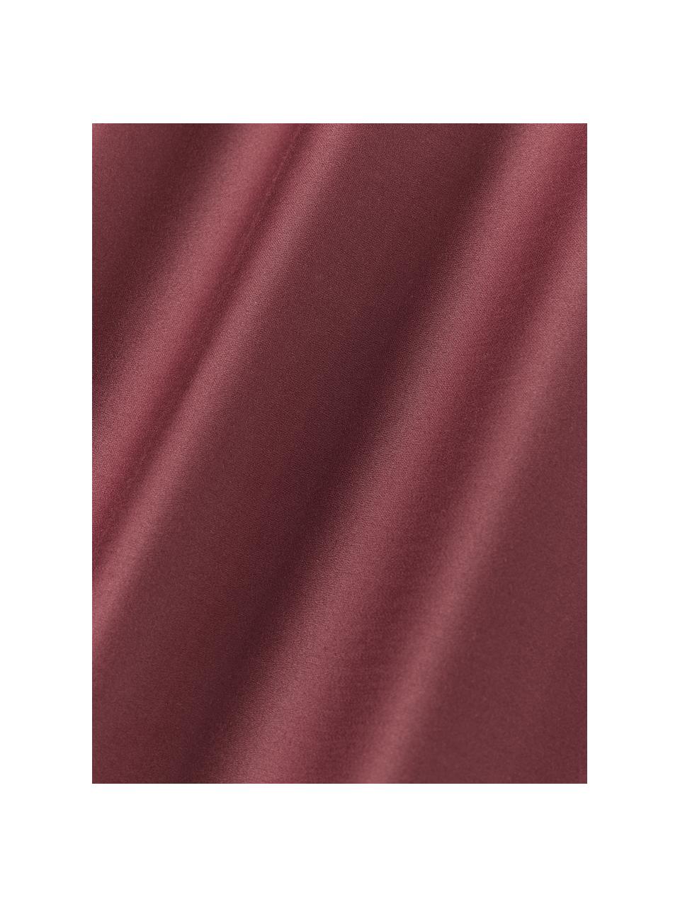 Elastická plachta na kontinentálnu posteľ Premium, Vínovočervená, Š 90 x D 200 cm, V 35 cm