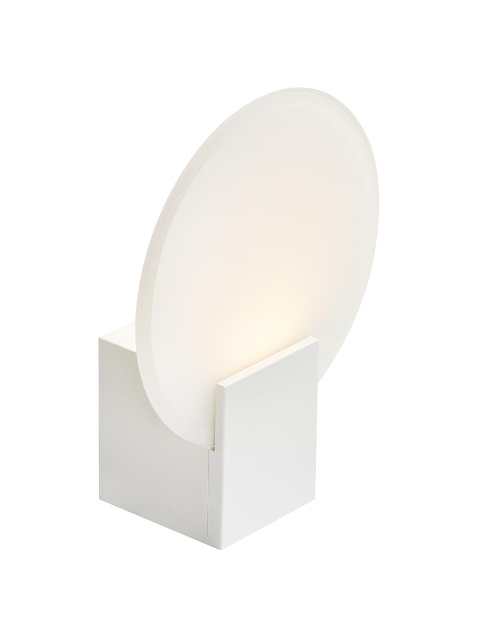 Dimbare LED wandlamp Hester, Lampenkap: glas, Wit, B 20 x H 26 cm