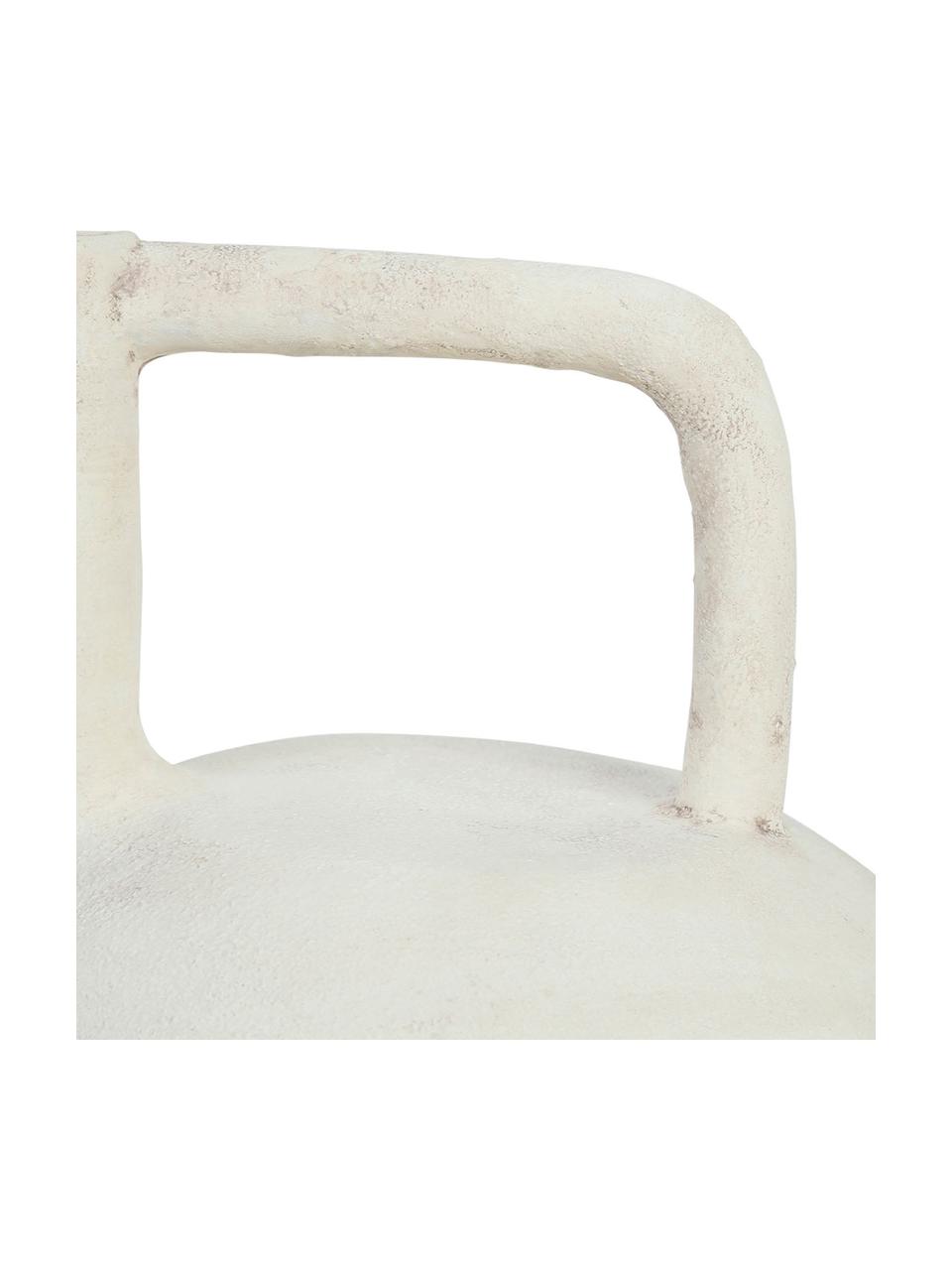 Jarrón de gres de diseño Pithos, Gres, Blanco crema, Ø 23 x Al 33 cm