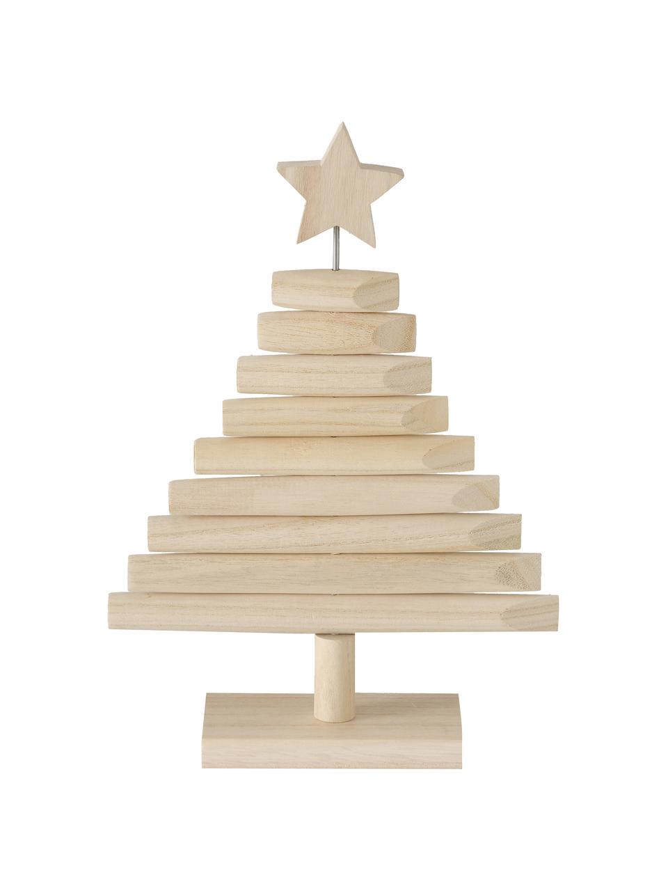 Decoratief boompje Jobo van hout, Hout, Licht hout, B 26 cm x H 37 cm