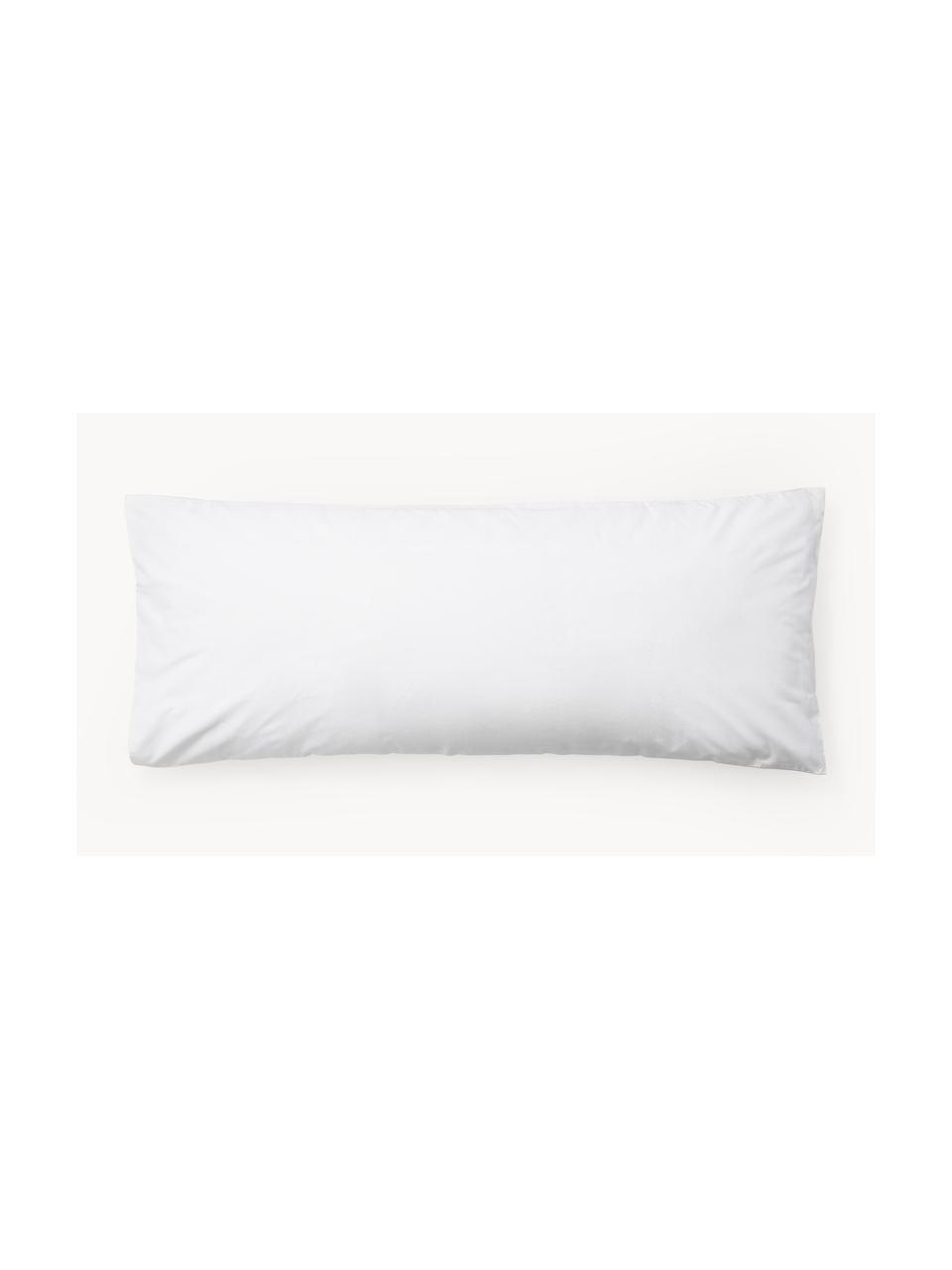 Funda de almohada de percal texturizado invernal Vidal, Blanco, An 45 x L 110 cm