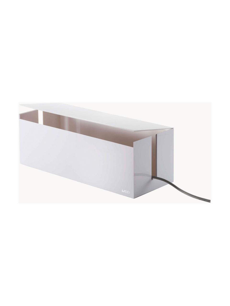 Pudełko na kable Web, Tworzywo sztuczne (poliwęglan), poliresing, Biały, S 40 x W 15 cm