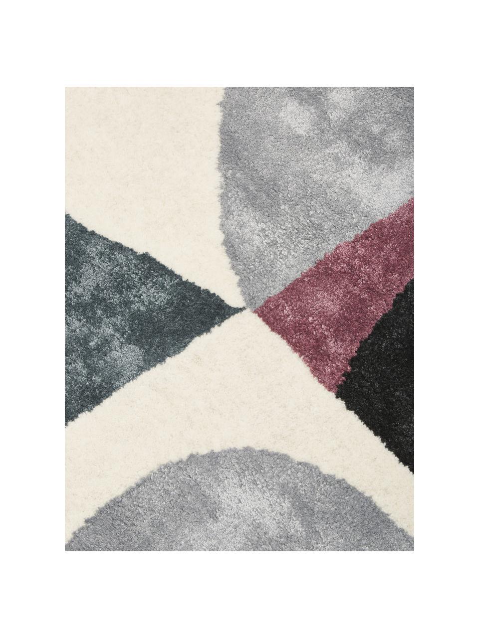 Tapis en laine tufté main Ladla, Laine, viscose, Multicolore, larg. 140 x long. 200 cm (taille S)