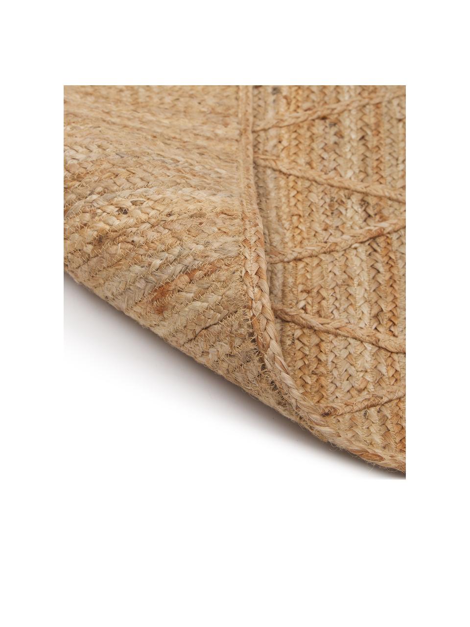 Tapis de couloir jute fait main Jason, 100 % jute, Brun, larg. 80 x long. 250 cm