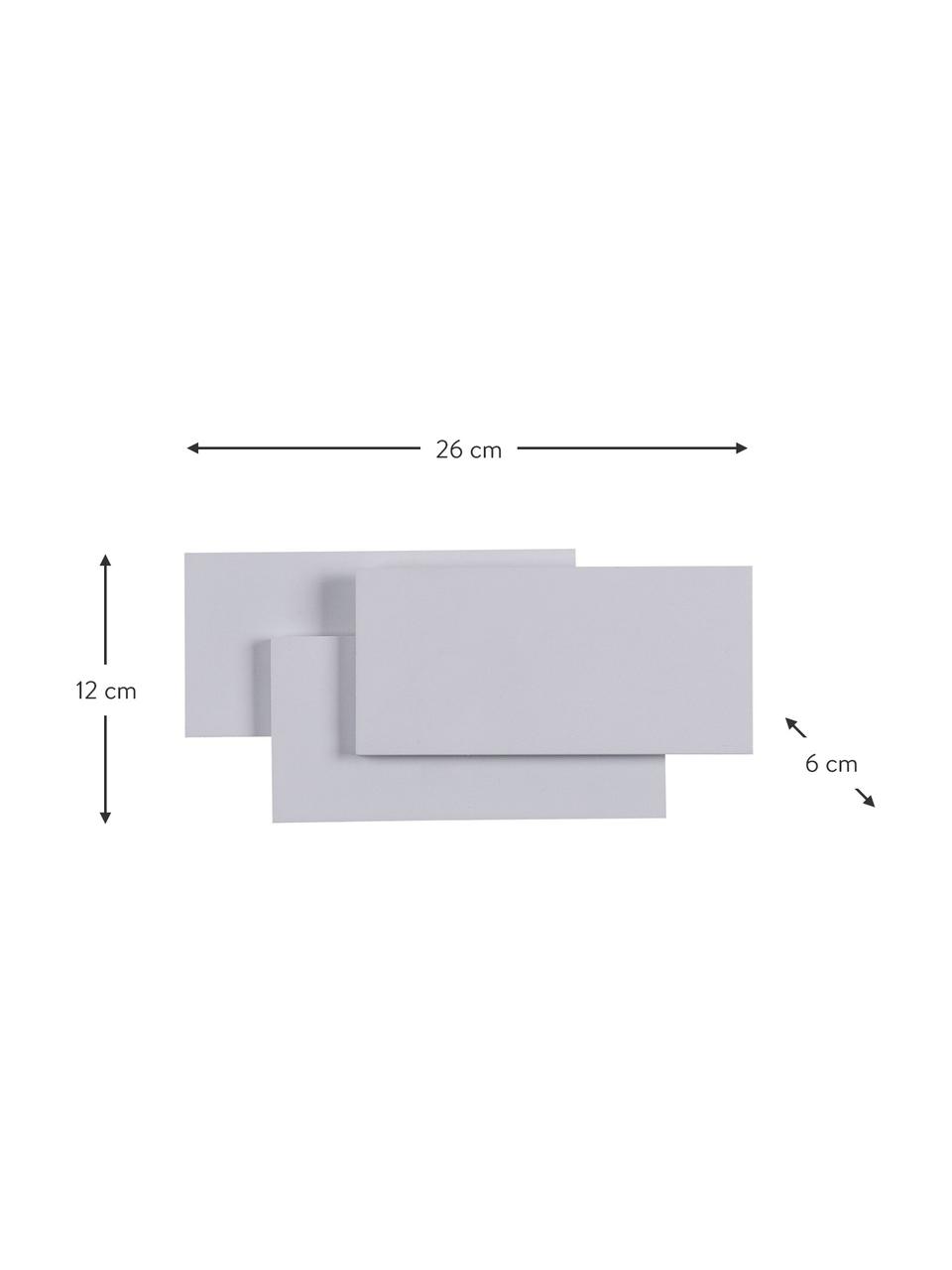 Aplique LED Trame, Anclaje: metal recubierto, Blanco crema, An 26 x Al 12 cm