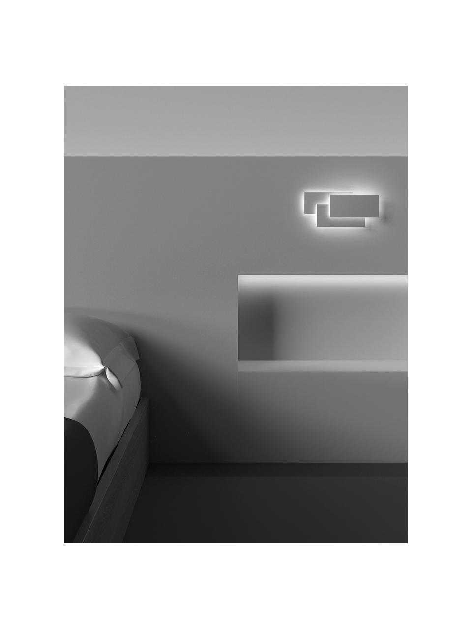 Applique murale LED moderne Trame, Blanc cassé, larg. 26 x haut. 12 cm