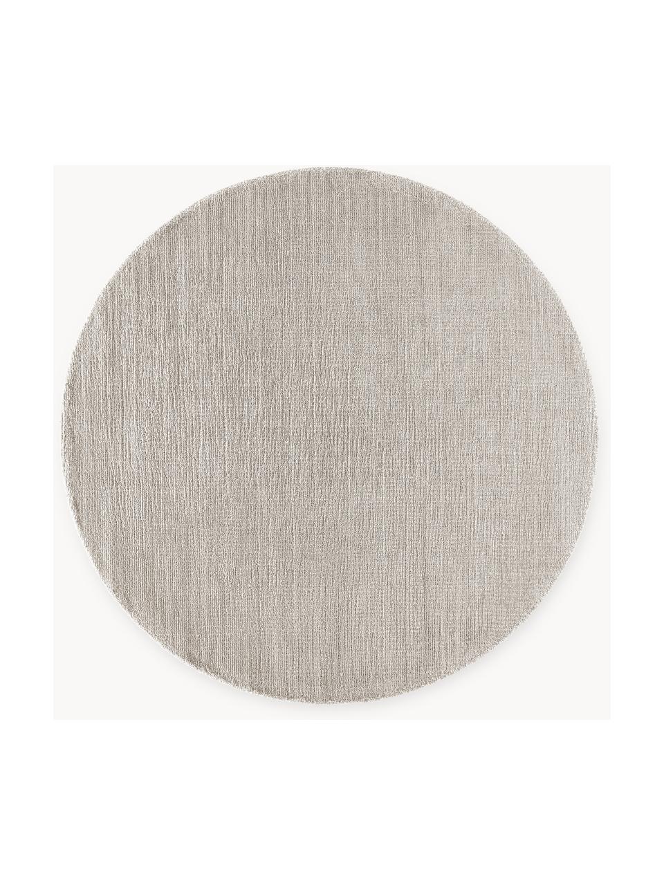 Tapis rond à poils ras tissé main Ainsley, 60 % polyester, certifié GRS
40 % laine, Gris clair, Ø 150 cm (taille M)