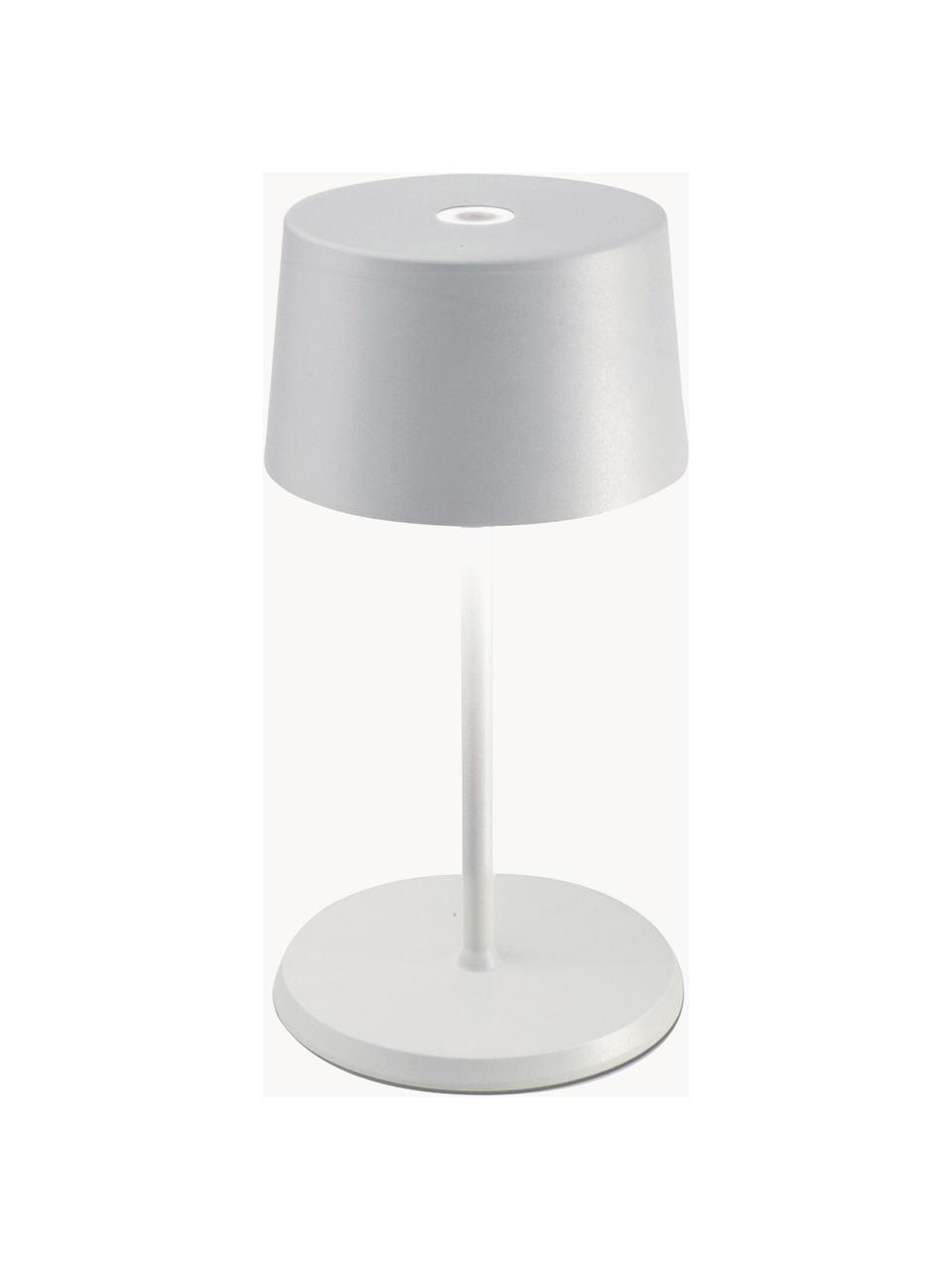 Prenosná stmievateľná stolová LED lampa Olivia Pro, Biela, Ø 11 x V 22 cm