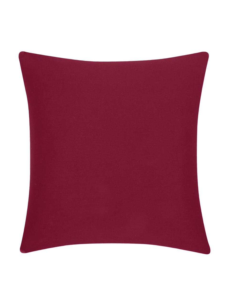 Housse de coussin coton rouge Mads, Rouge