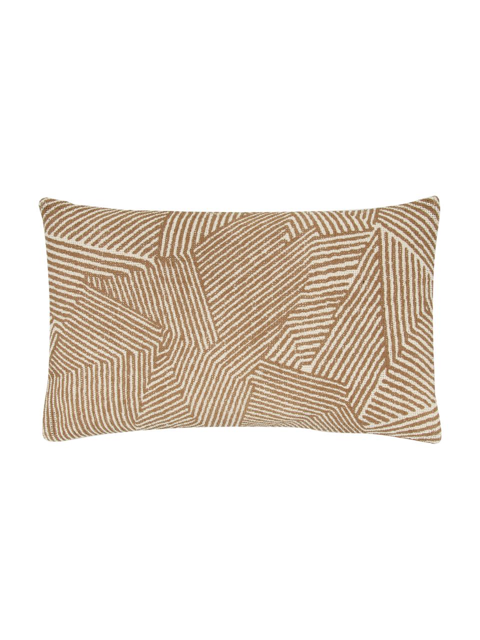 Poszewka na poduszkę Nadia, 100% bawełna, Beżowy, kremowobiały, S 30 x D 50 cm