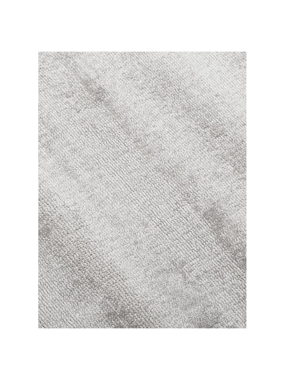 Ručne tkaný koberec z viskózy Jane Diamond, Svetlosivá-béžová