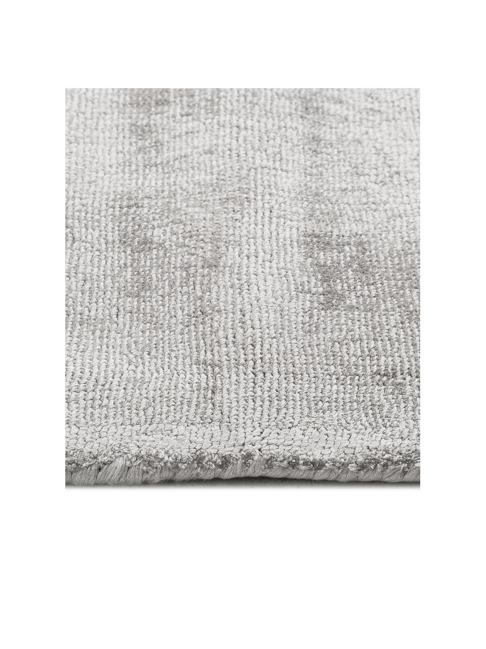 Ręcznie tkany dywan z wiskozy Jane Diamond, Jasny szarobeżowy, S 160 x D 230 cm