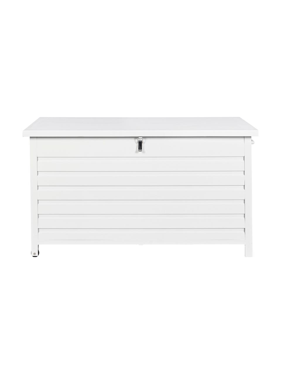 Skrzynia do przechowywania na kółkach Atlantic, Stelaż: aluminium malowane proszk, Biały, S 141 x W 74 cm