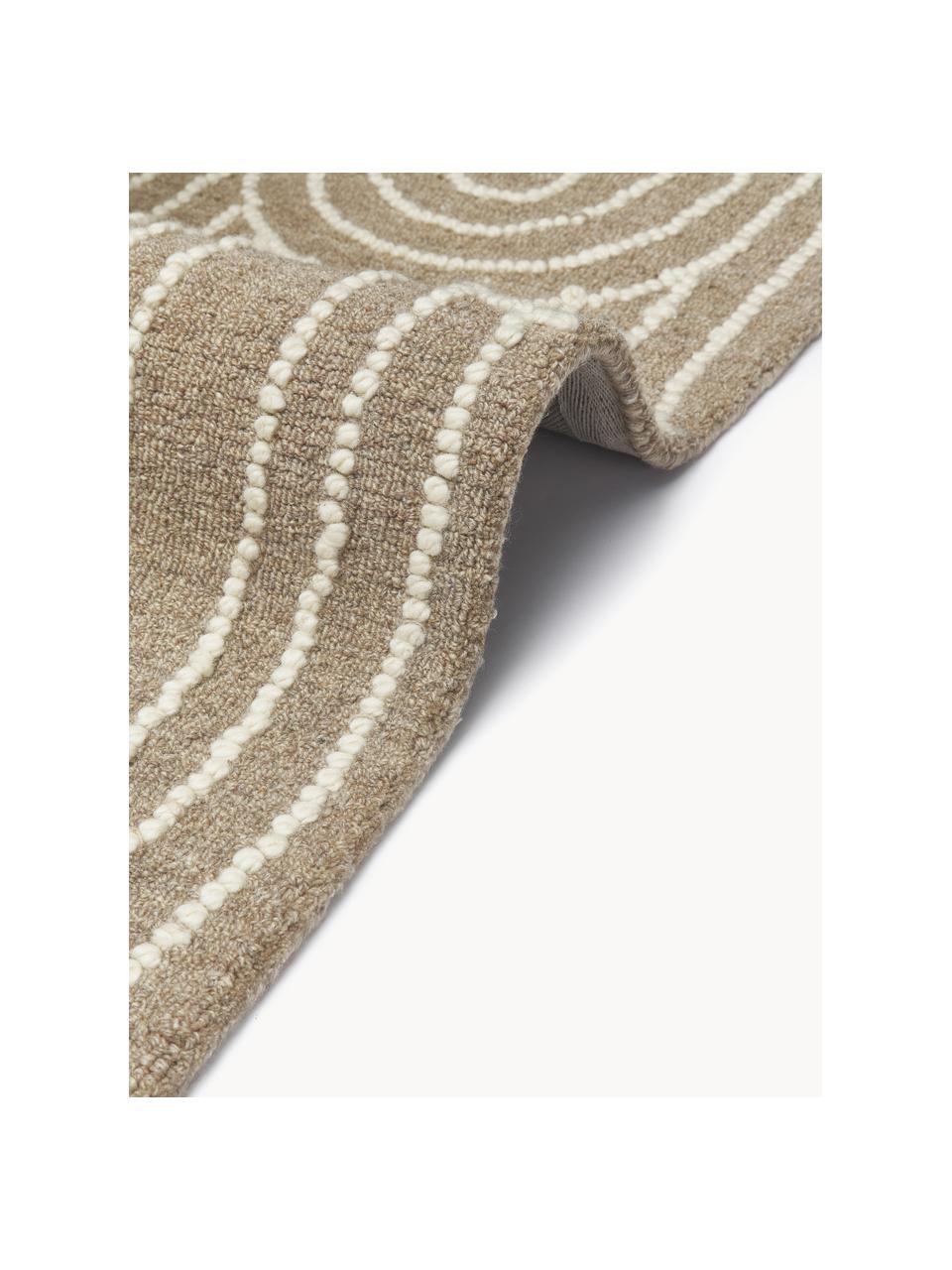 Alfombra artesanal de lana Arco, 100% lana

Las alfombras de lana se pueden aflojar durante las primeras semanas de uso, la pelusa se reduce con el uso diario., Beige, blanco crema, An 200 x L 300 cm (Tamaño L)