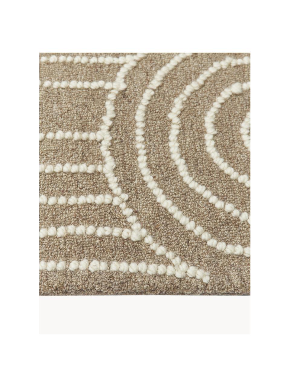 Alfombra artesanal de lana Arco, 100% lana

Las alfombras de lana se pueden aflojar durante las primeras semanas de uso, la pelusa se reduce con el uso diario., Beige, blanco crema, An 200 x L 300 cm (Tamaño L)