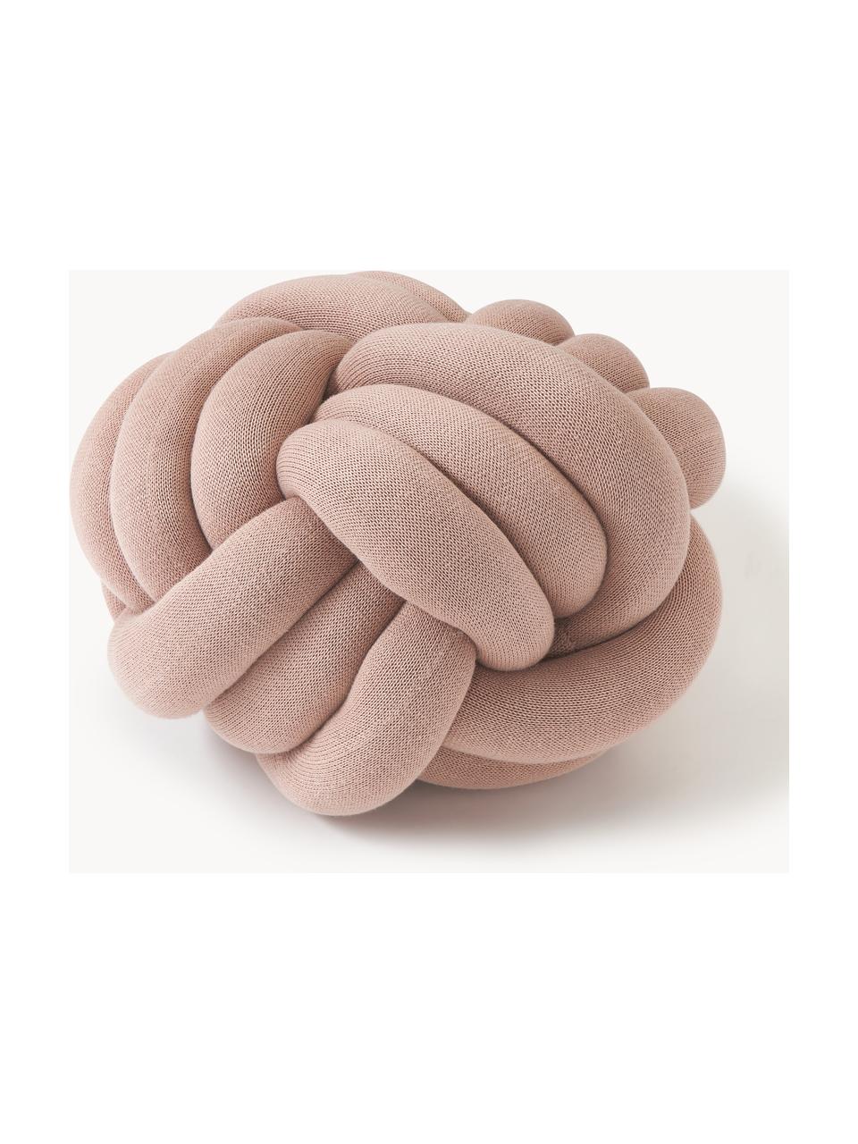 Poduszka supeł Twist, Blady różowy, Ø 30 cm