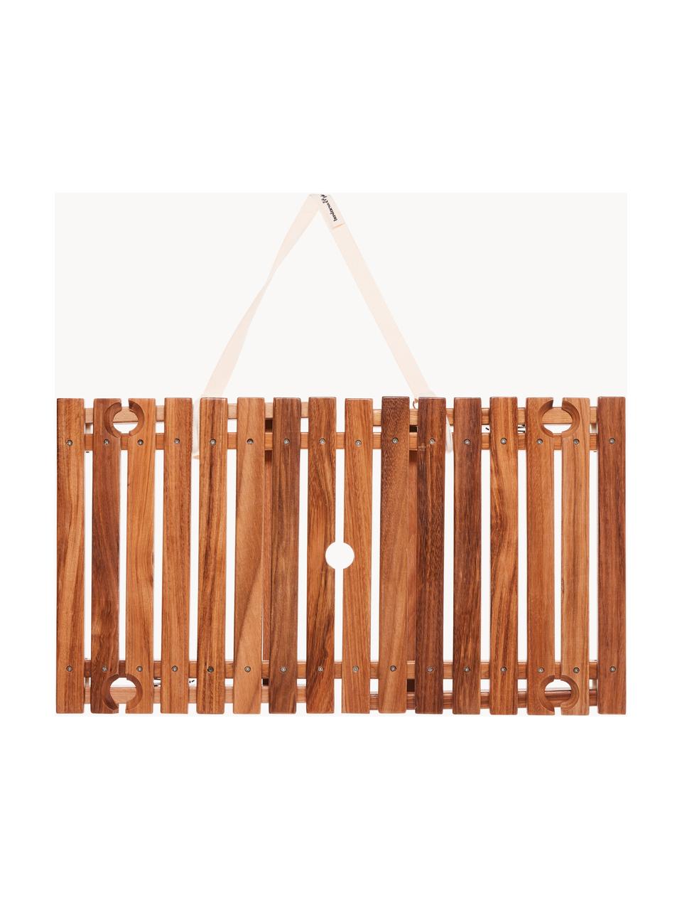 Klappbarer Gartentisch Paknik aus Teakholz, Teakholz, Teakholz, B 71 x H 33 cm