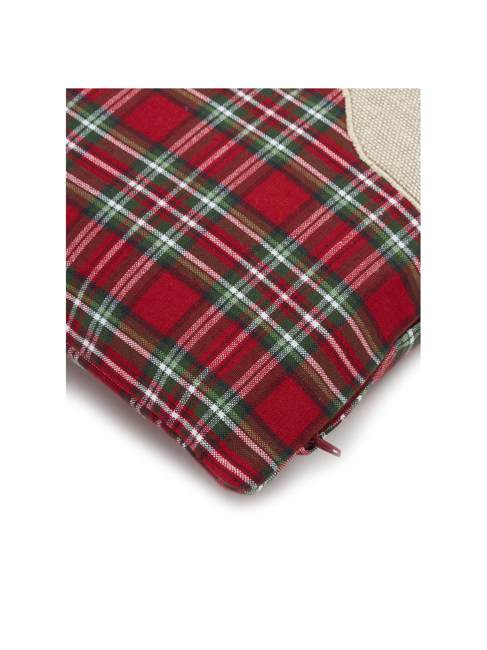Funda de cojín doble cara Donner, 100% algodón, Mostaza, blanco, An 45 x L 45 cm