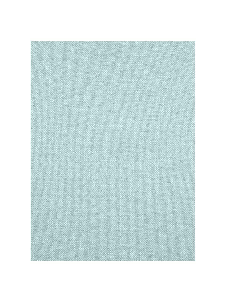 Housse de coussin bleu menthe à franges 30x50 Tine, Bleu menthe