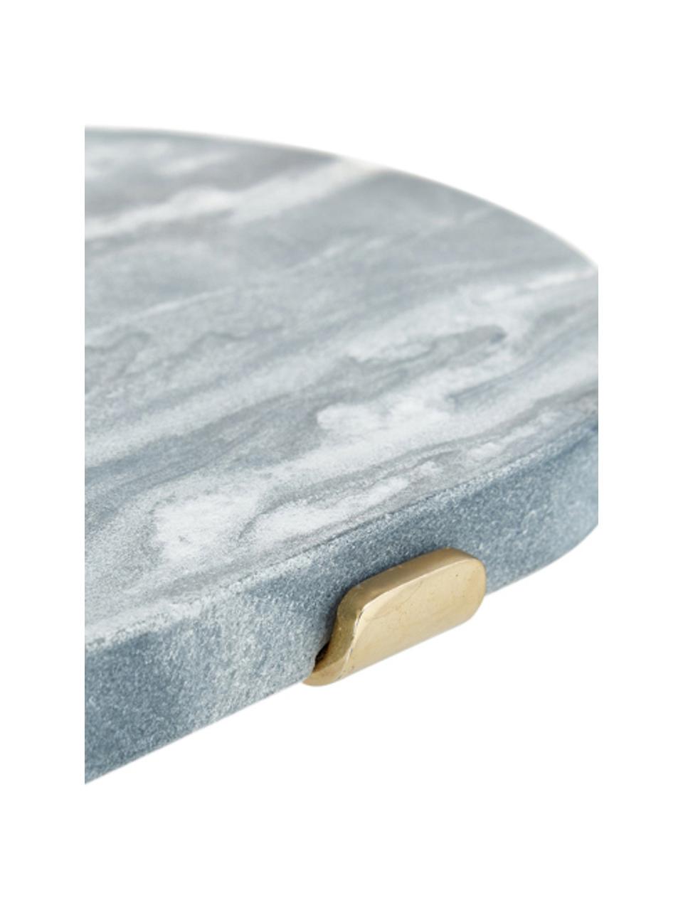 Marmor-Wandregal Porter, Regalboden: Marmor, Grauer Marmor, Goldfarben, B 60 x H 16 cm