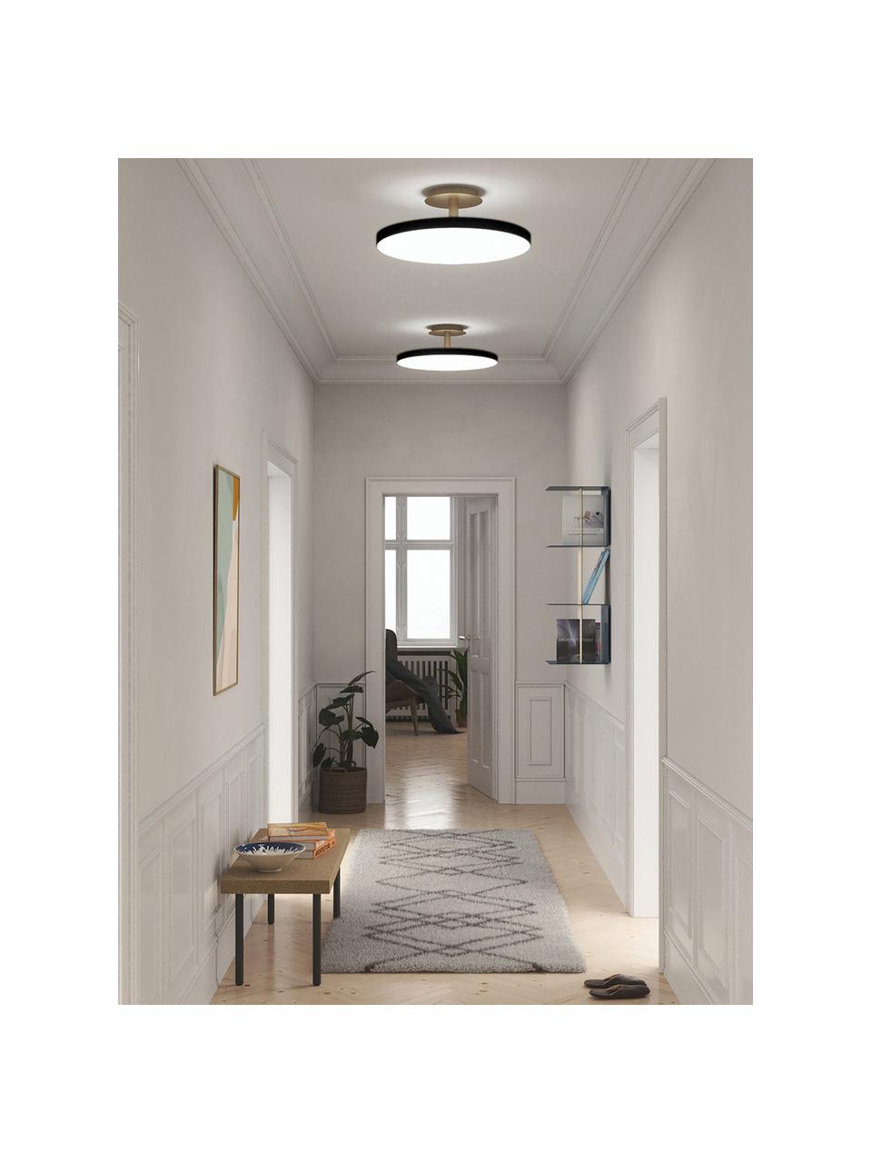 Plafonnier LED design Asteria, Anthracite, couleur dorée