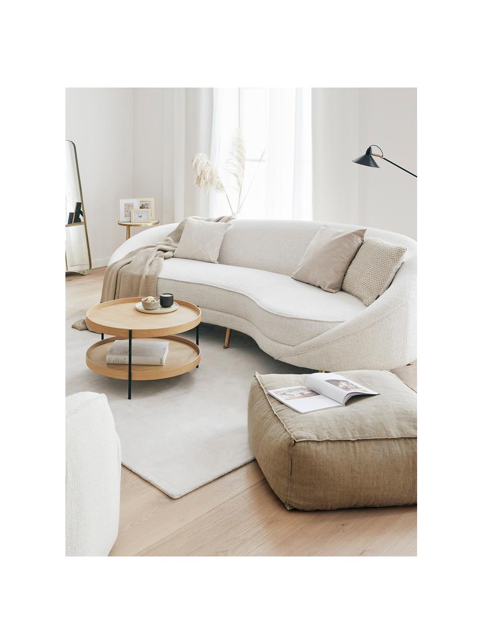 Buklé pohovka Gatsby (3-miestna), Buklé béžová, Š 245 x H 102 cm