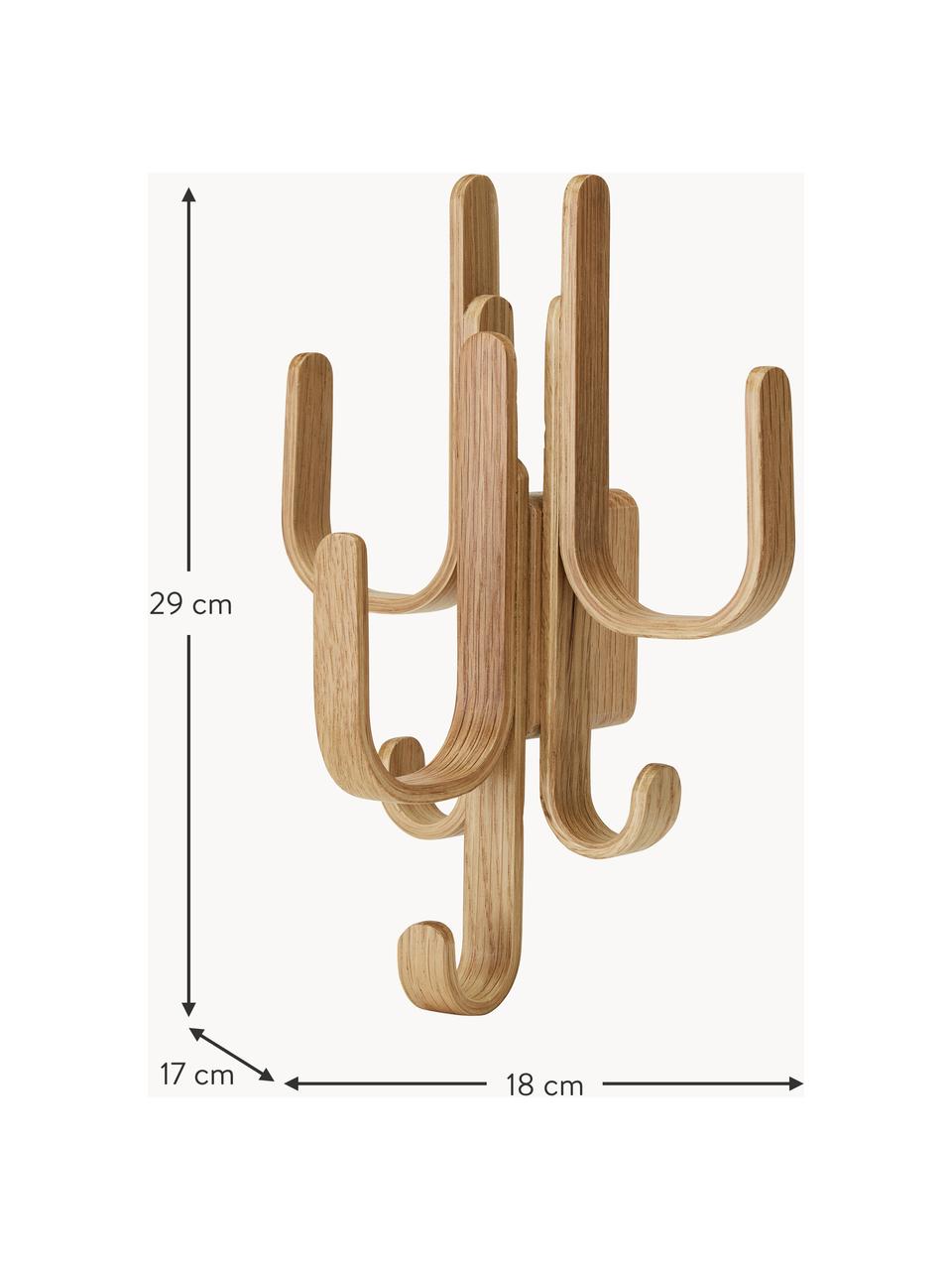 Perchero de pared de madera de roble Woody, Madera de roble

Este producto está hecho de madera de origen sostenible y con certificación FSC®., Madera de roble, An 18 x Al 29 cm