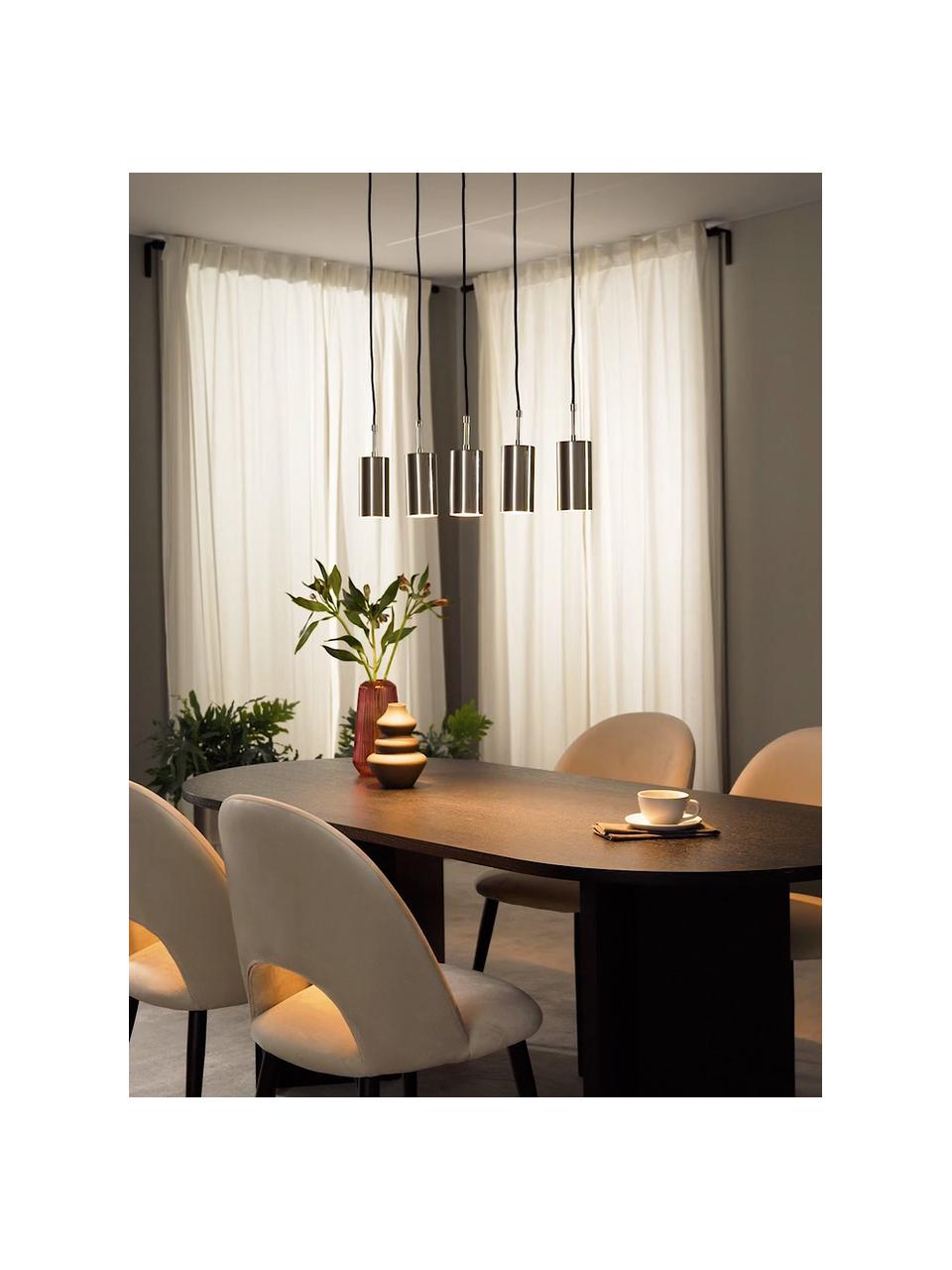 Grande suspension Arvo, Couleur chrome, larg. 75 x haut. 24 cm