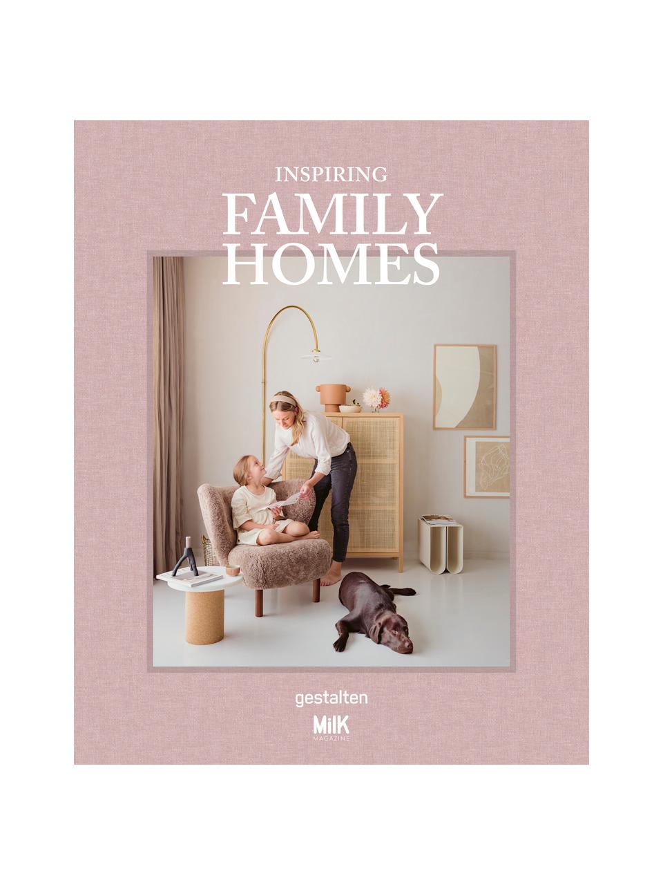 Geïllustreerd boek Inspiring Family Homes, Papier, Roze, B 24 x L 30 cm