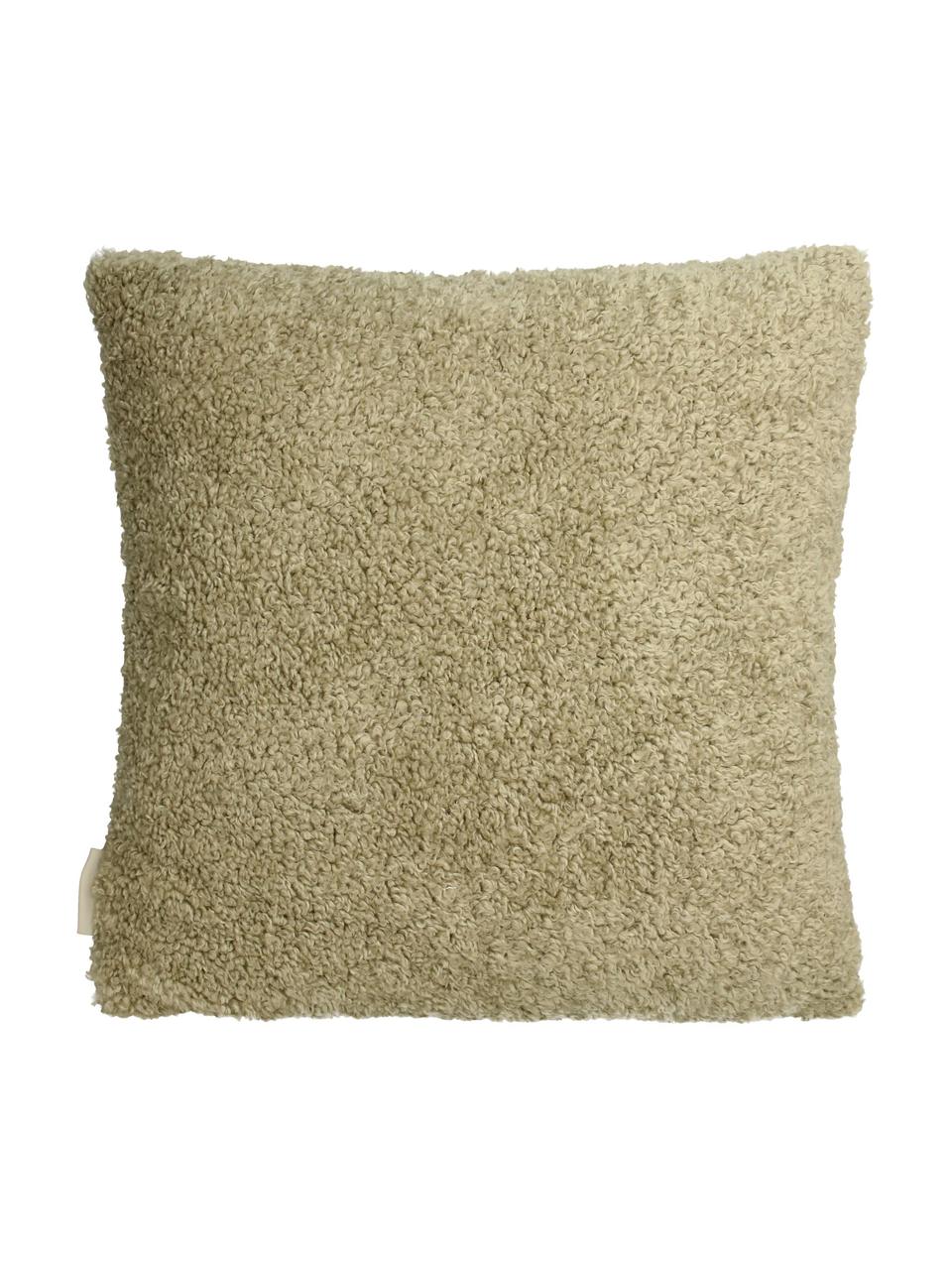 Zacht kussenTeddy in beige met vulling, Beige, 45 x 45 cm