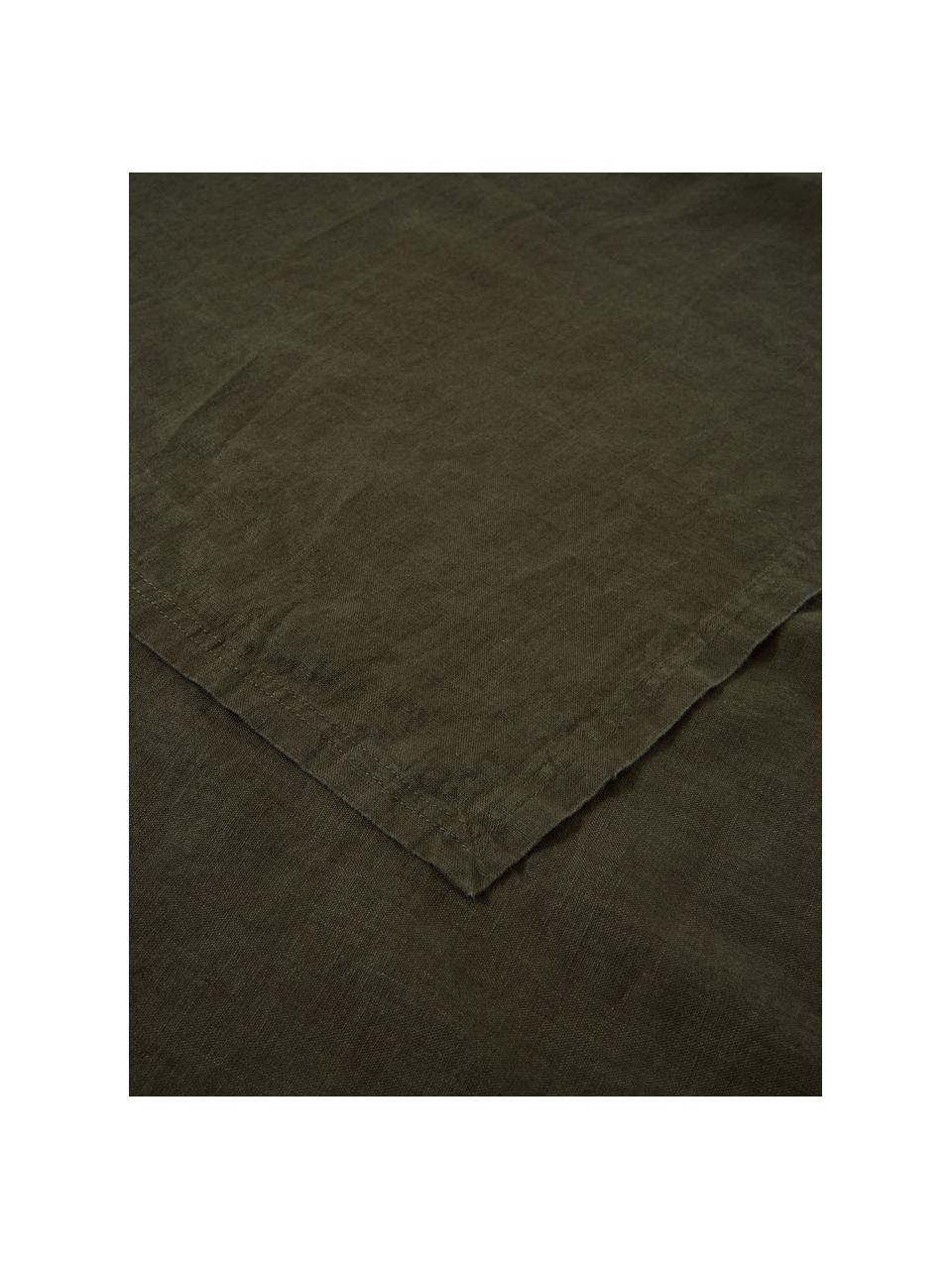 Bieżnik z lnu Pembroke, 100% len, Zielony, S 40 x D 150 cm