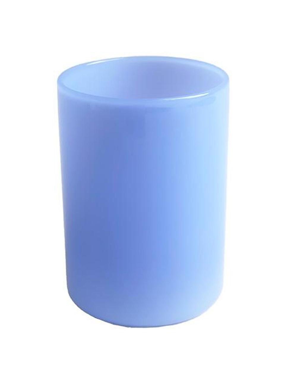 Wasserglas Milky Favourite, Borosilikatglas, Blau, Ø 8 x H 11 cm, 350 ml